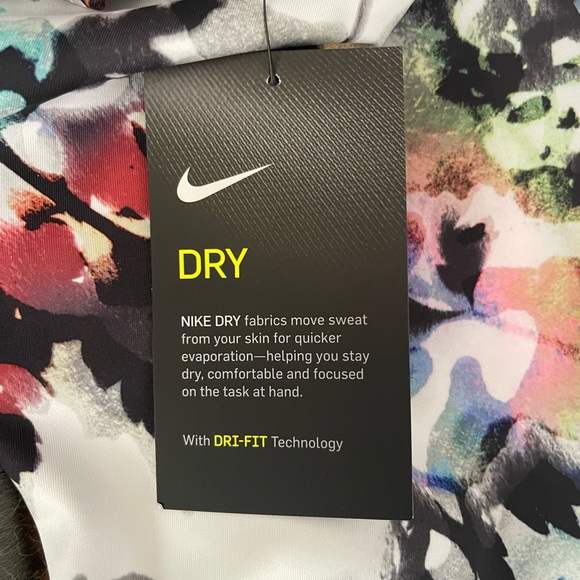 Nike Dry Fit Leggings - New With Tags - White - Colorful - Large - Picture 6 of 7